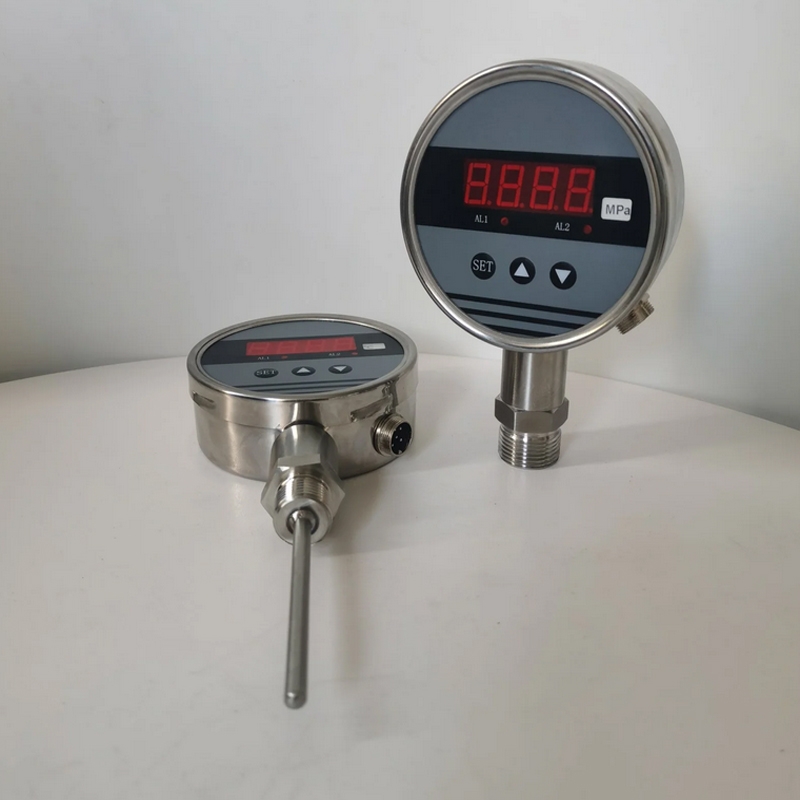 隔膜壓力表HDT104（100表盤）智能壓力控制器廣泛應用于水電，自來水，石油，化工，醫療