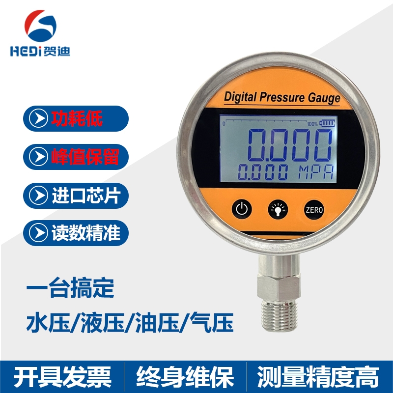 廣東佛山工廠定制HDB109高精度數字壓力表 知名品牌賀迪